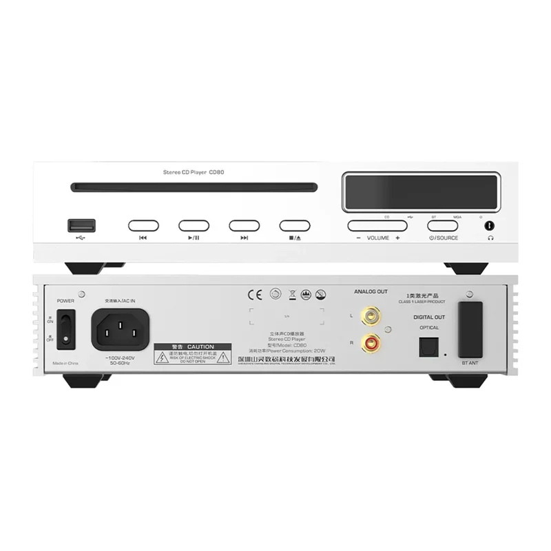 Shanling Cd80 Mqa Cd Speler Hifi Disc Drive Es9219mq Dac Lta8092 Versterker Chip Hi-Res Audio Bt Ingang Ldac