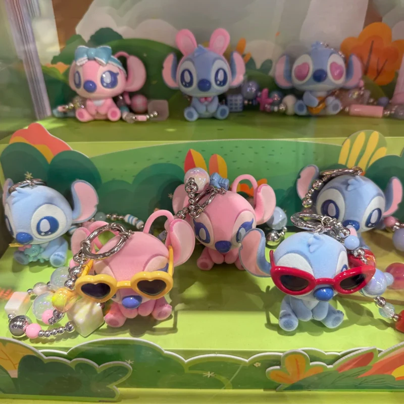 

Disney Stitch Confession Series Blind Box Cute Stitch Flocking Doll Action Figure Model Mystery Surprise Bag Pendant Toy Gifts