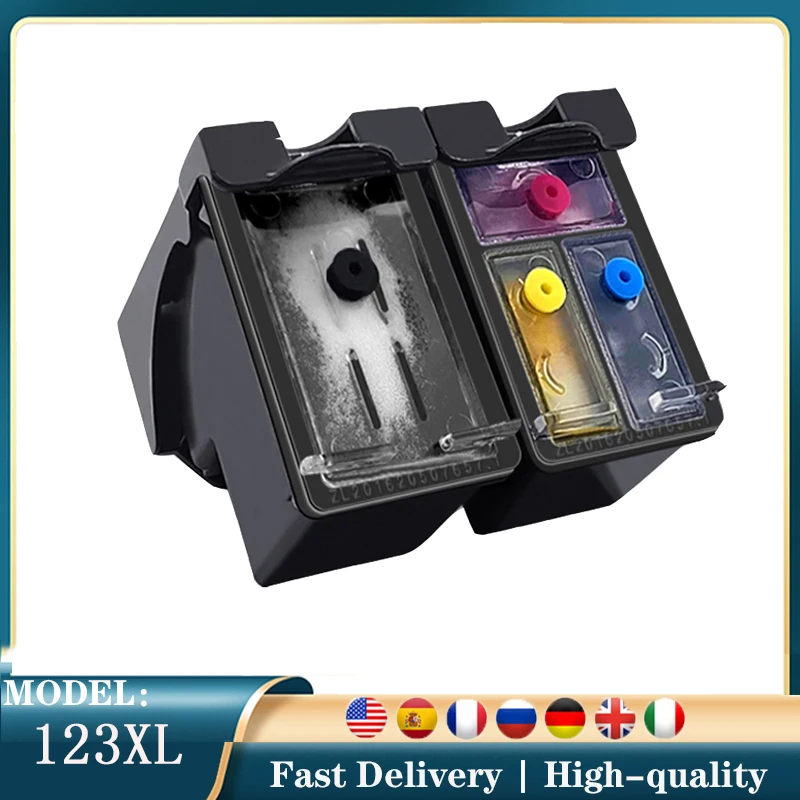 Vilaxh 123XL Ink Cartridge For HP 123 XL for HP123 Deskjet 1110 2130 2132 2133 2134 3630 3632 3637 3638 Printer