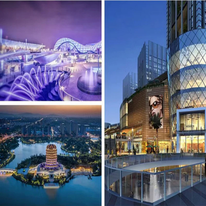 RGB الملونة LED الكاشف في الهواء الطلق مقاوم للماء عكس الضوء المحيطة ضوء فناء شجرة المناظر الطبيعية الخفيفة #3