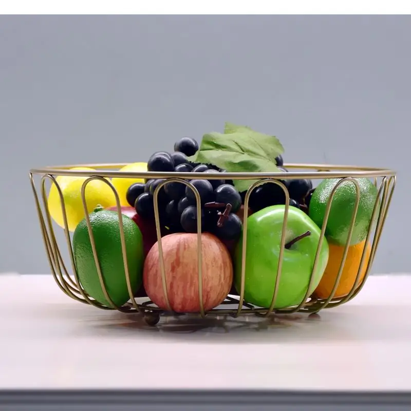 Living Room Fruit Basket Large Capacity Bowl Kitchen Storage Rack Tableware Household Snack