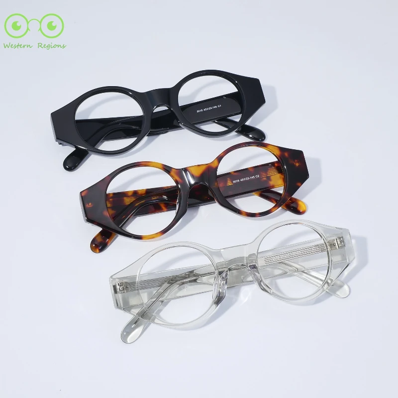

Outdoor designer handmade round men and women glasses frame retro men trendy glasses frame comfortable simple glasses frame