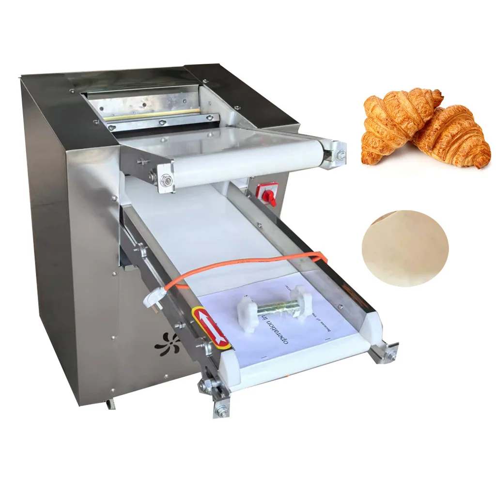 

48cm Bakery Dough Sheeter Bread Dough Press Roller HJ-CM018 Automatic Wheat Flour Pizza Dough Press Machine