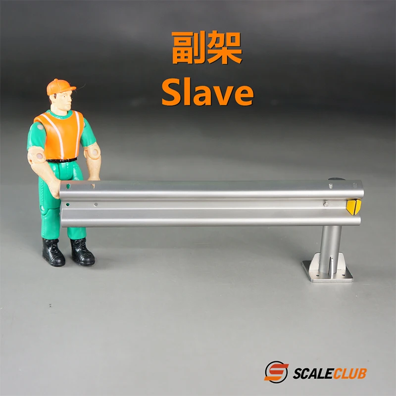 Scaleclub 1/14 1/10 trailer truck truck climbing drift simulation metal road guardrail