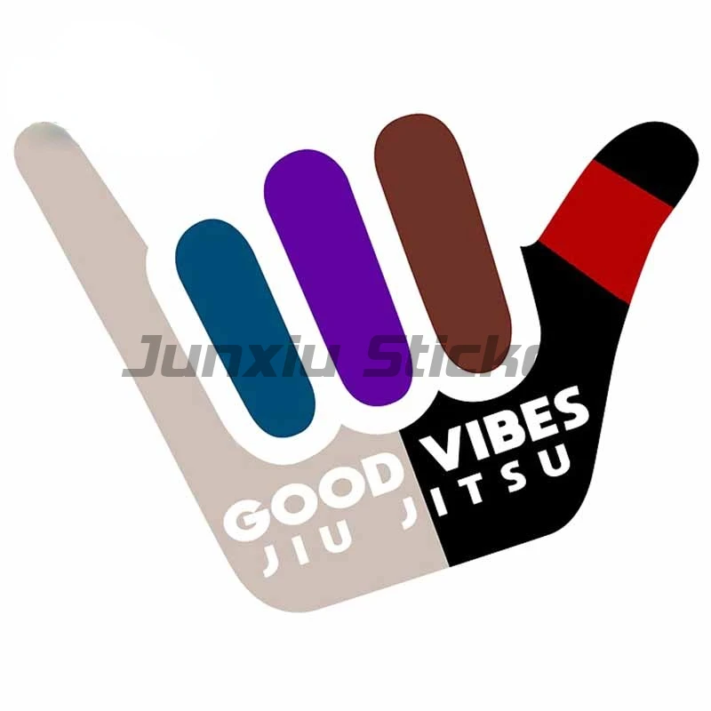 Good Vibes Jiu Jitsu Cartoon Car Stickers Anime Graphics Decal DIY Graffiti Sticker Custom Printing Vinyl Waterproof Material