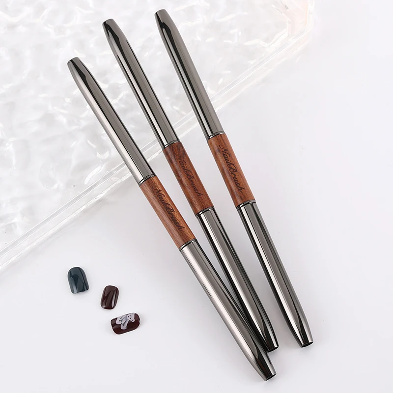 Sweet-Z-Juego de brochas para decoración de uñas, 3 uds., delineador de Gel UV, pluma de dibujo doble, pegamento suave, pluma de fototerapia, herramientas para uñas