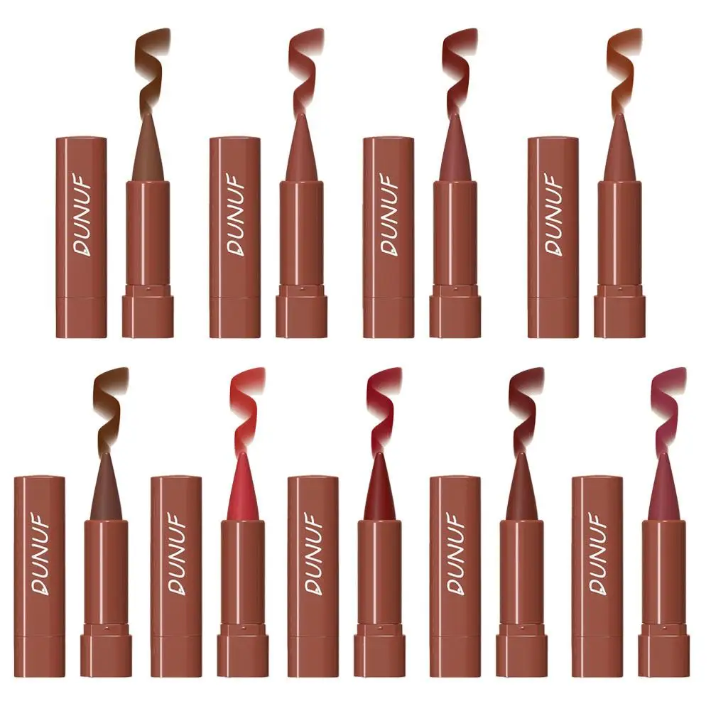 Crayon à Lèvres Brune Nude Graduelle, Maquillage Labial, Teinte de Contour Rouge Jolie tu, Stylo de Rouge à Lèvres Waterproof 256, Cosmétique de Contour