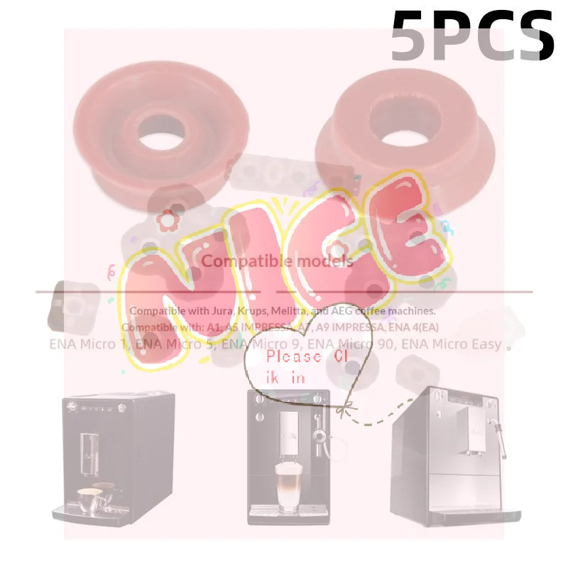 【BA】5/10Pcs Heat Resistant Leak Proof Silicone Coffee Machine Sealing Rings Replacement For Krups Siemens