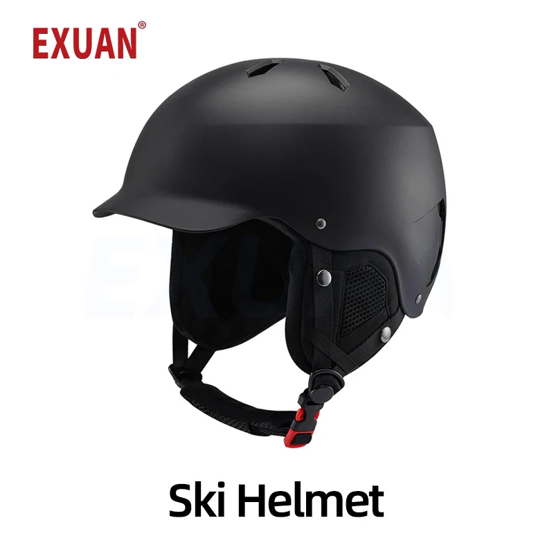 Off Road Adventure Ski Helmet Adult Warm Snow Helmet Outdoor Motorcycle Helmet Man & Woman Protective Adjustable Skiing Helmet