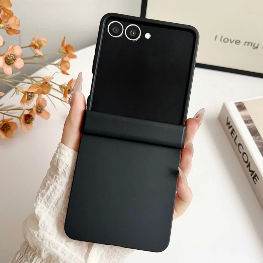 Modische Dopamin-Bonbonfarben Scharnier-Handyhülle für Samsung Galaxy Z Flip 8 7 6 5 Flip 4 3 5G Matte Schutz-Hartplastik-Hülle – Detail 16