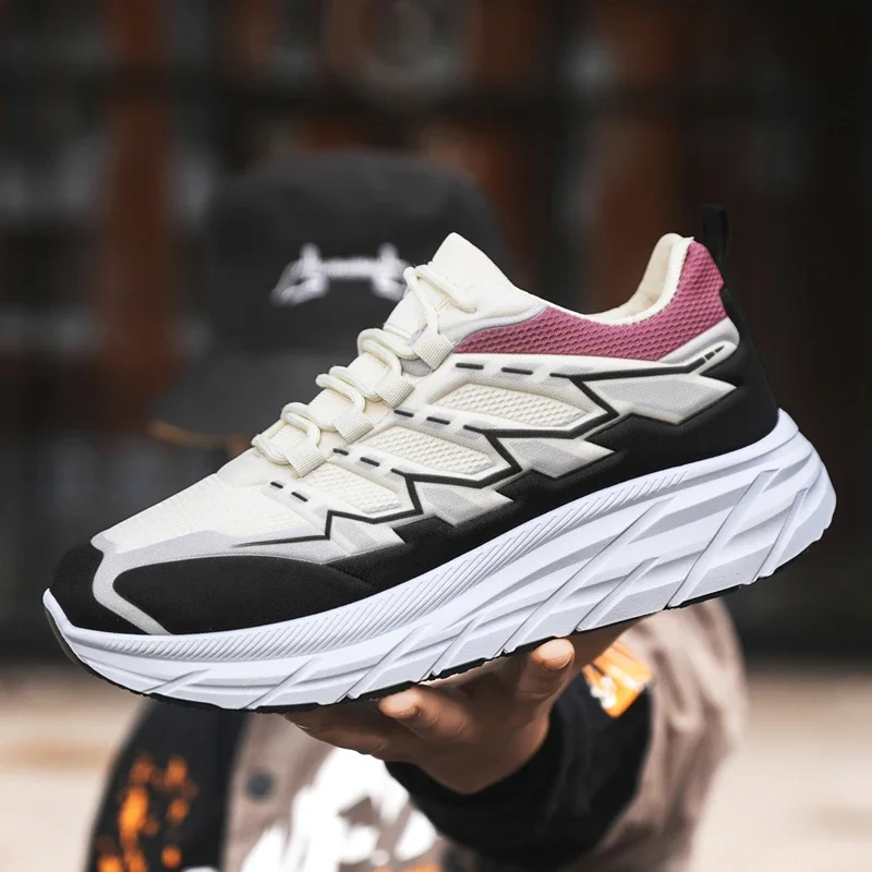 SYTK Outdoor Mountaineering Sports Shoes Breathable, Cushioned, Sports, Casual Running Shoes Popcorn Sole Ultra Light Dad Shoes image 4
