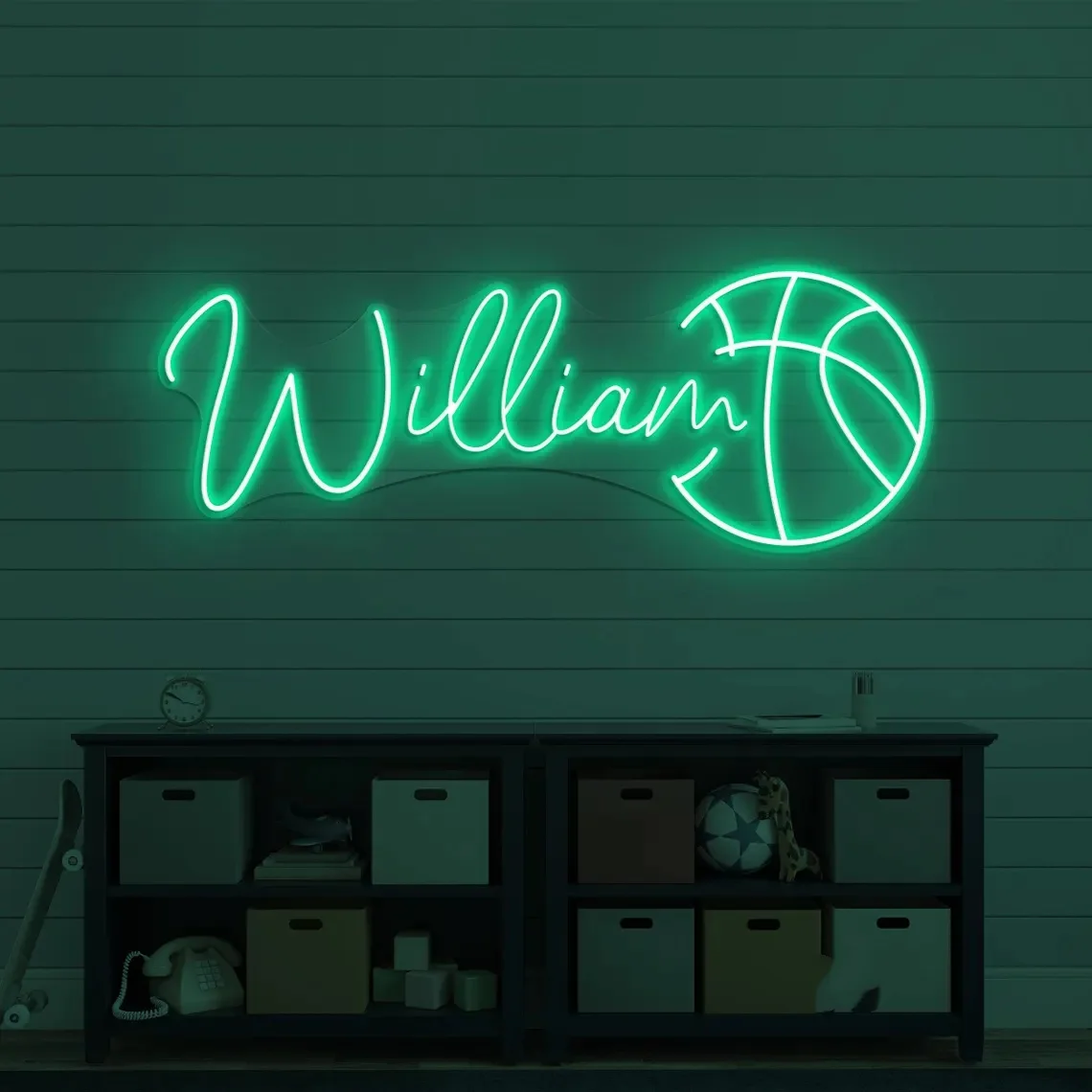 اسم مخصص النيون مخصص كرة السلة مصباح ليد كرة السلة جدار ديكور لعبة مخصصة وديكور غرفة الاطفال نادي كرة السلة المخصص