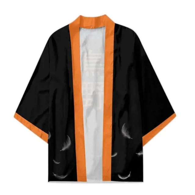 الصيف الرجعية اليومية نمط جديد كيمونو سترة Ukiyo-e كيمونو عباءة فضفاضة الكبار الأطفال فضفاضة #1