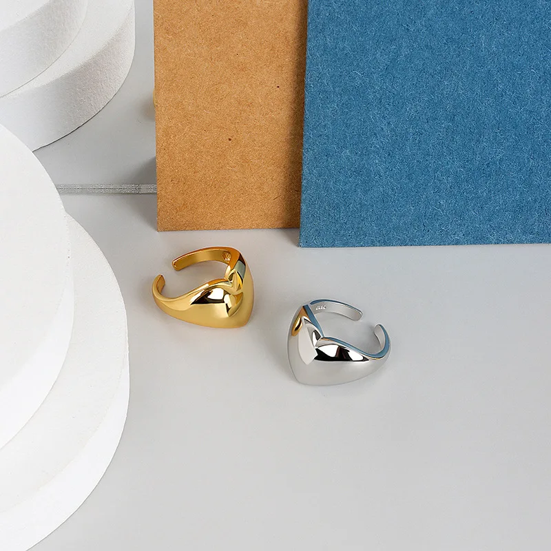 

Минималистичные кольца из стерлингового серебра 925 пробы, корейские индивидуальные модные женские ювелирные изделия для вечеринок, элегантные аксессуары