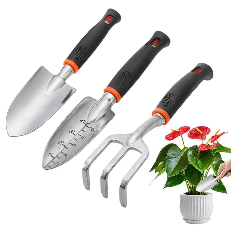 Handschaufel, Spatschaufel, 3-teilig, Gartengeräte-Set, Sandschaufel, Garten-Handwerkzeuge, Gartenbedarf für das Topf zu Hause