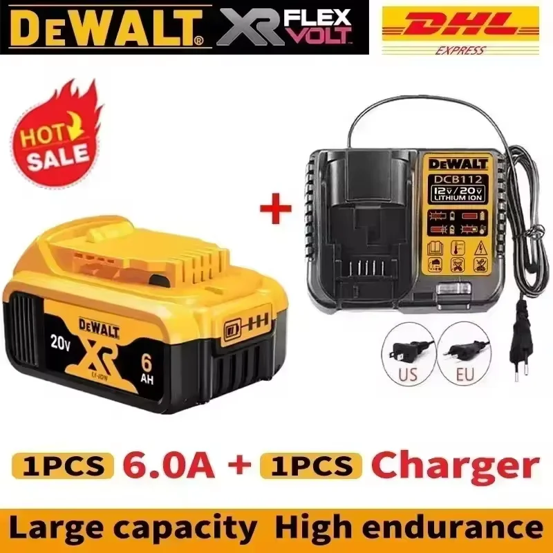 

Batteried'origineDEWALT20 V, 5,0-6.0AH, batterie lithium-ion rechargeable,DCB115,DCB118, batterie d'outil dewalt,dewalt, DCB1104