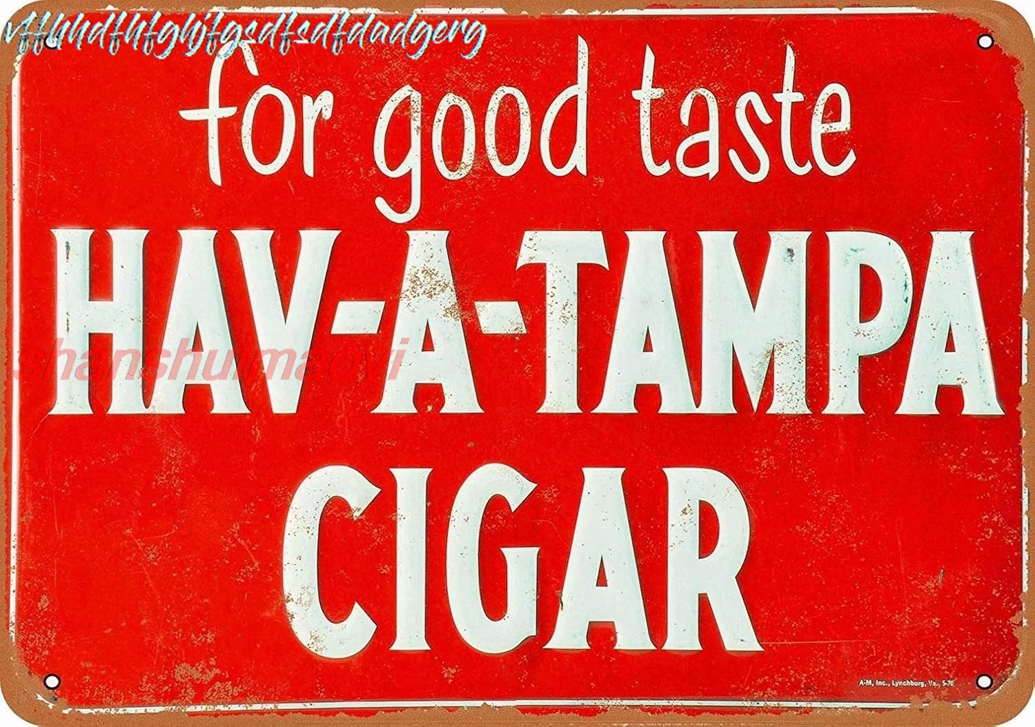 12 x 16 Metal Sign - HAV-A-Tampa Cigar - Vintage Wall Decor Art HAI sign