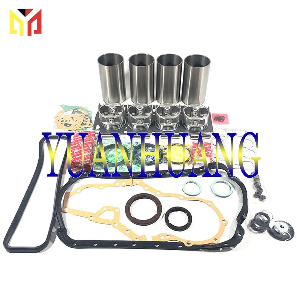 4JA1 Rebuild Kit Overhaul Gasket Set for Isuzu 2499cc Engine fits Iseki TA450 TA455 Tractor RODEO NHR54 TFR54 Pickup Truck Parts