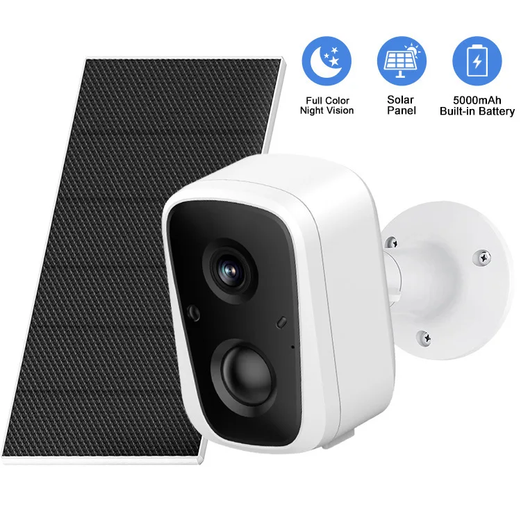 

2MP 1080P Солнечная энергия WIFI IP-камера Беспроводная полноцветная AI Обнаружение гуманоидов Домашняя безопасность Радионяня