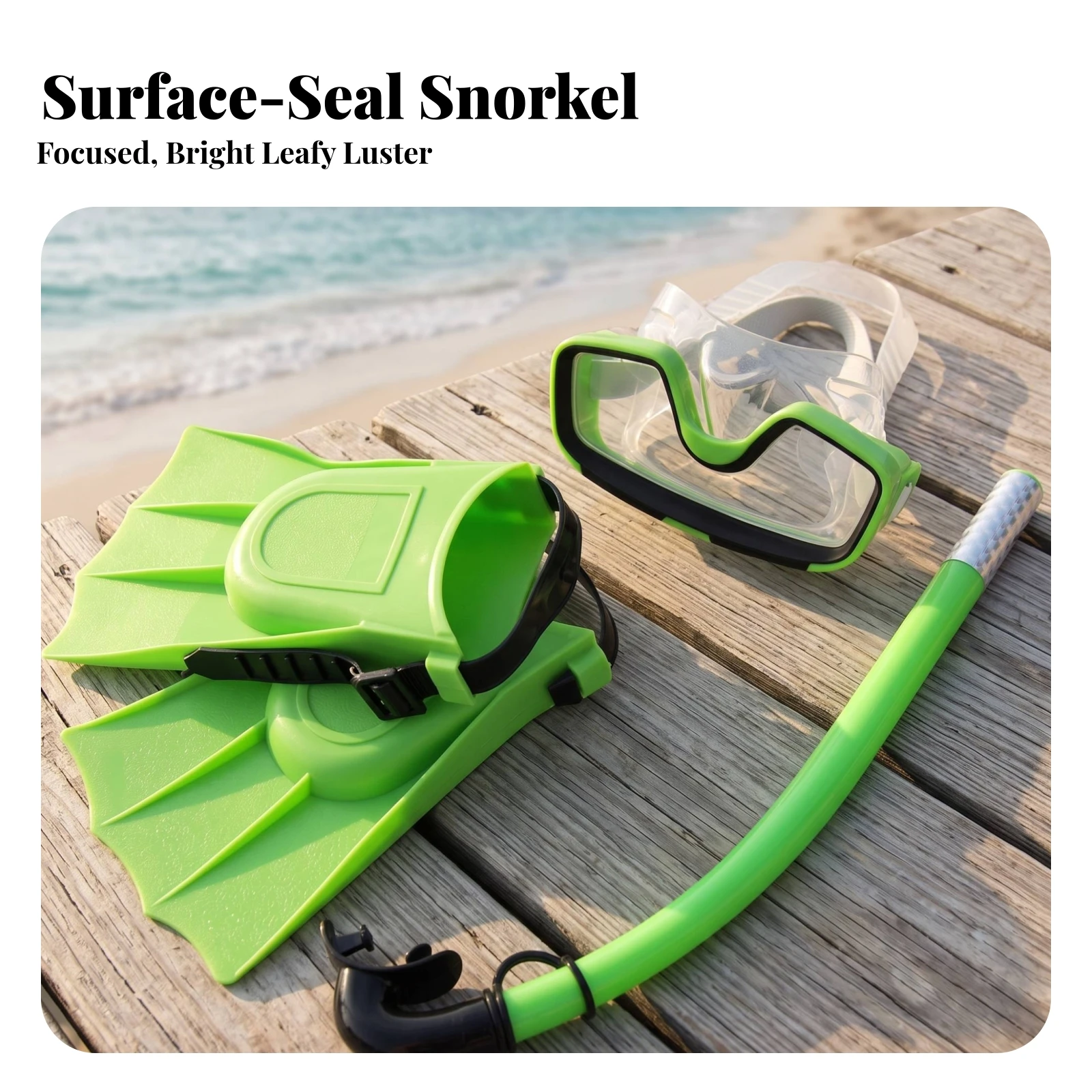 Freediving Mask Set - Kids Snorkel Set with Fins Junior-Friendly