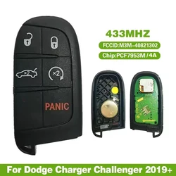 Cn087024 original smart key für dodge ladegerät heraus forderer 2019 M3N-40821302, 68394195aa hitag aes 4a chip 433mhz original autos chl üssel