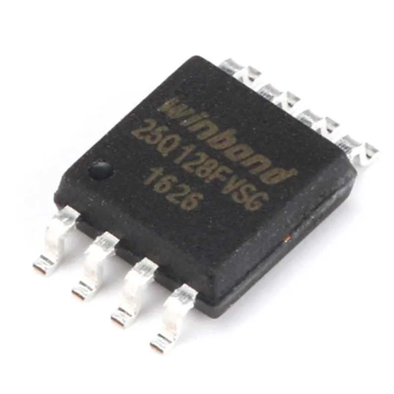 New Original W25Q128Fvsig Silk Screen 25Q128Fvsg Sop-8 Flash Flash Memory Chip 128M-Bit 104Mhz