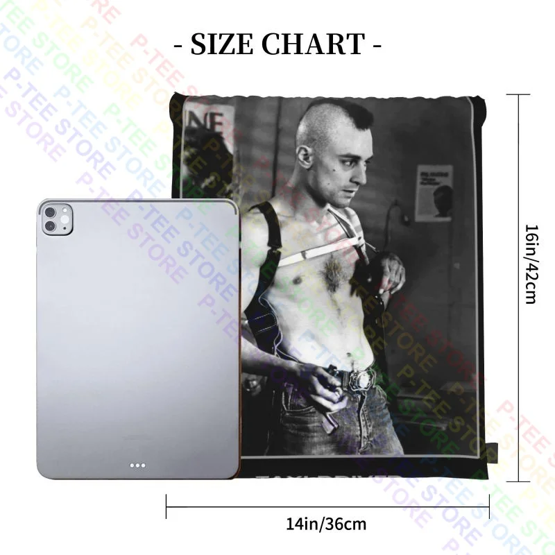 Taxi Driver Movie Robert De Niro Martin Scorsese Movie Drawstring Bags Gym Bag Print New Style