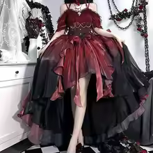 Dophee Original Red Bride Flower Wedding Dress Heavy Luxury Lolita Dress Women Elegant Princess Mopping Floor Trailing Dress - AliExpress 