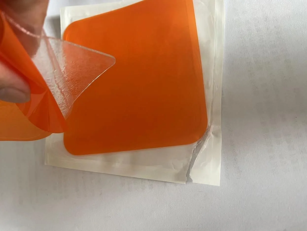 10/40pcs Reusable Square Gel Pads hydrogel Orange 10*10cm For Truscult EMS Trainer Muscle Stimulator Slimming Beauty Accessorie