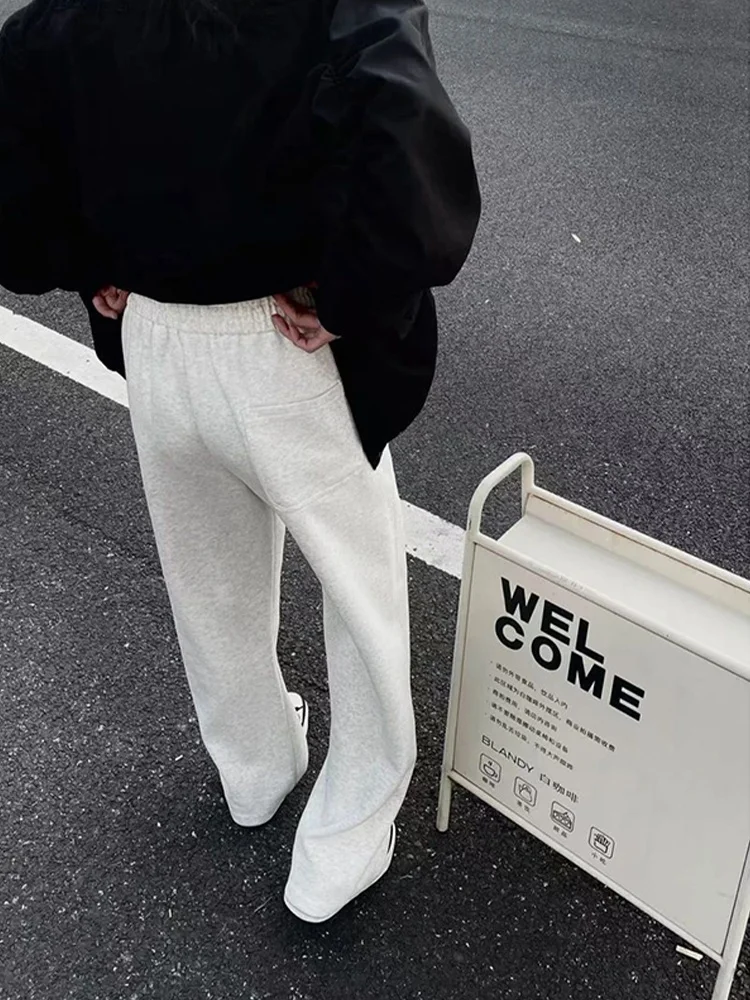 

Heavyweight Fce Lined Cargo Pants Men's Winter American Drapey Knife ape Loose Straight Leg Sport Casual Pants