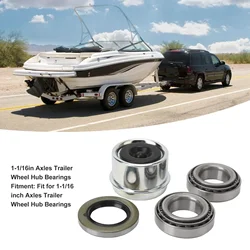 1 Set Trailer Wheel Hub Bearings Kit 171255TB Boat Trailer Seal Dust Cover And Cotter Pin For 1‑1/16 Inch Axles