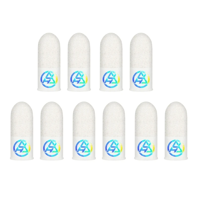 

5/10Pairs Silver Fiber Finger Sleeves Ensuring Sweat Resistant Fit Smooth Performances Enhances Sensitivity Gamers