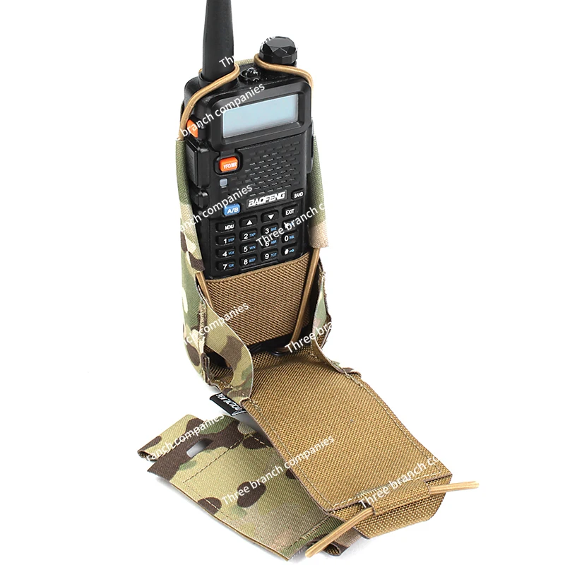 Pewtac Baofeng Uv5r Uv82 Interphone Package Molle Radio Station Bag Handheld Transceiver Bag Protective Cover