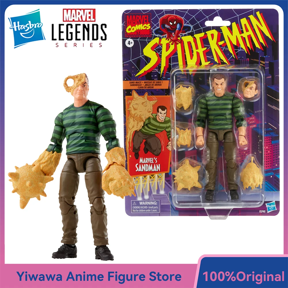 

[В наличии] Hasbro Marvel Legends Series Sandman (Человек-паук) Коллекционная фигурка в масштабе 6 дюймов, модель, орнамент, подарочные игрушки