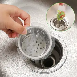 30/100pcs Disposable Sink Filter Mesh Bags Kitchen Sink Strainer Drain Hole Anti-blocking Garbage Bag Cleaning Strainers Net