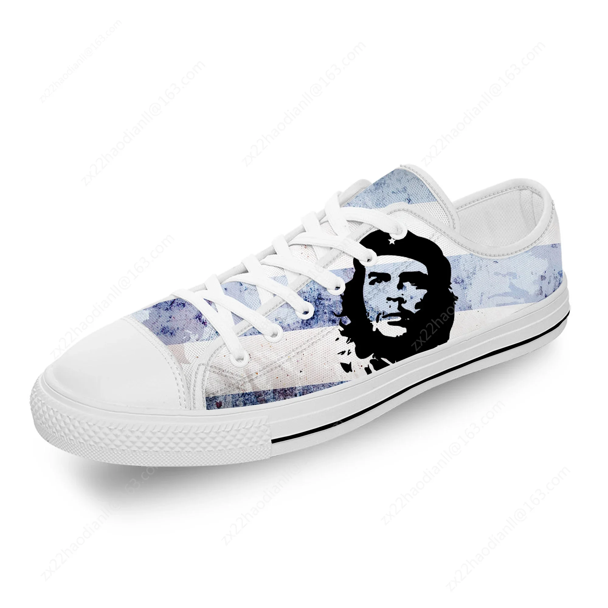 تشي غيفارا بطل الشيوعية الشيوعية بارد القماش الأبيض 3D طباعة منخفضة أعلى حذاء قماش الرجال النساء خفيفة الوزن تنفس أحذية رياضية