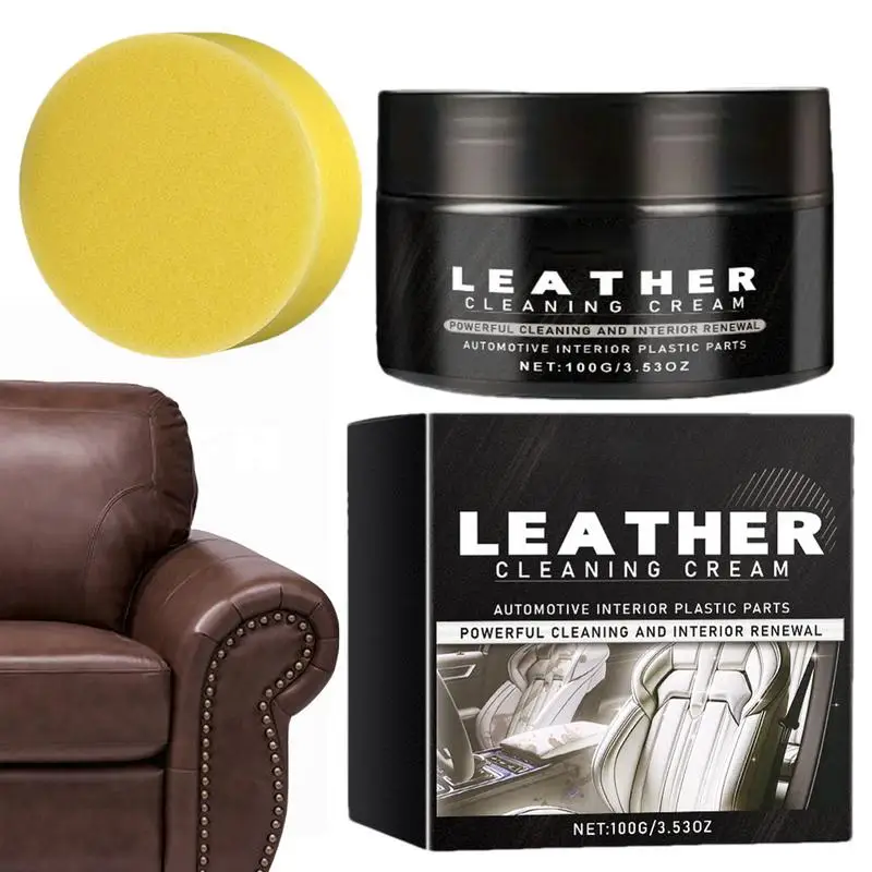 

Car Leather Care Cream 100g Leather Care Balm Leather Balm Leather Restorer Leather Cleaning Cream Restores Leather Surfaces