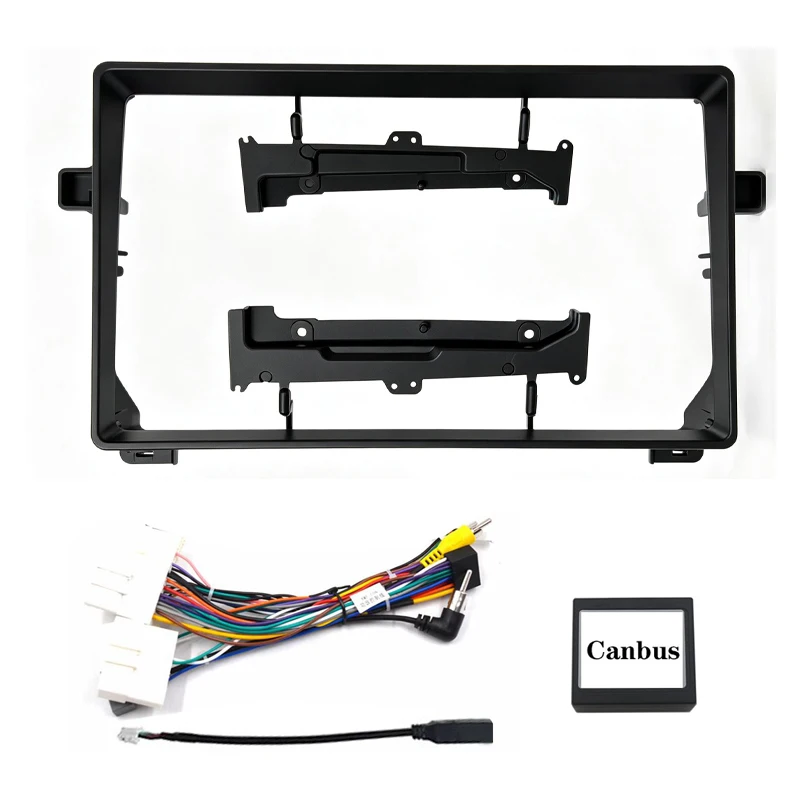 9 Inch Car Radio Fascia Frame Wiring Harness CANBUS Box For Toyota Prius XW50 2015‑2020 Android Stereo Dash Panel Install Kit