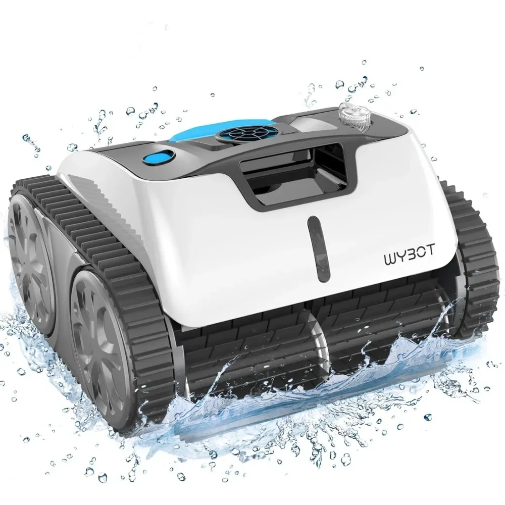 

Cordless Robotic Pool Cleaner, Wall Climb Pool Vacuum, with Intelligent Route Planning, Triple-Motor, for Pools Up to 60 Feet