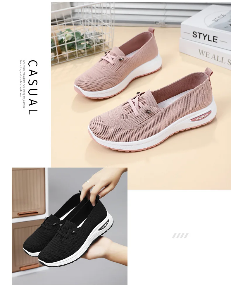 Women's Breathable Summer Sneakers – Lightweight Casual Comfort Shoes S0a9934013b914755be9a0db8504e8762J