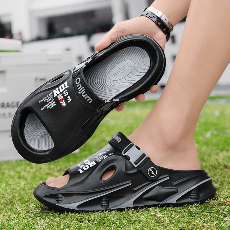 Summer Men's Outdoor Sandals Beach Slippers Comfortable Soft Clogs Men Casual Shoes Women Garden Water Shoes Men Beach Sandals image 4