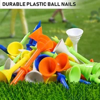 Golf Tees Plastic 83mm Big Cup Plus Scale Tee 50pcs Random Colors Accessories Sport TE007-P 3