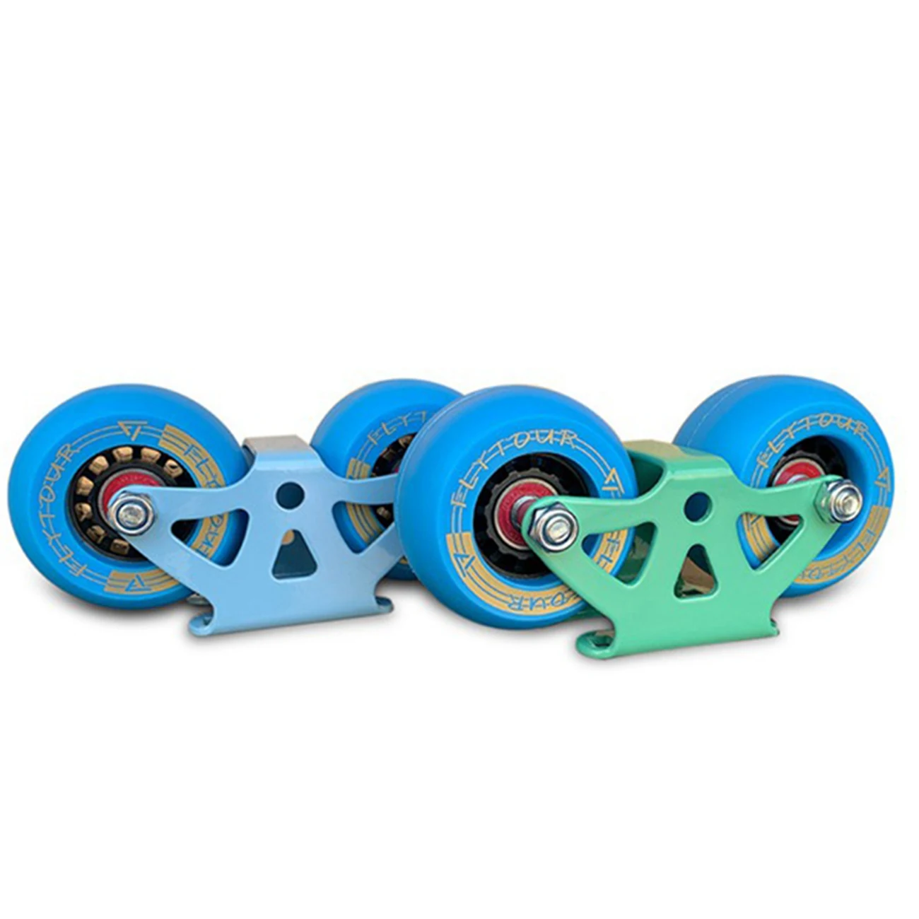 Freeline Roller Road Driftboard Maple Split Skate Portátil 82A PU Drift Board Roda Anti-Skid Skateboard, Azul