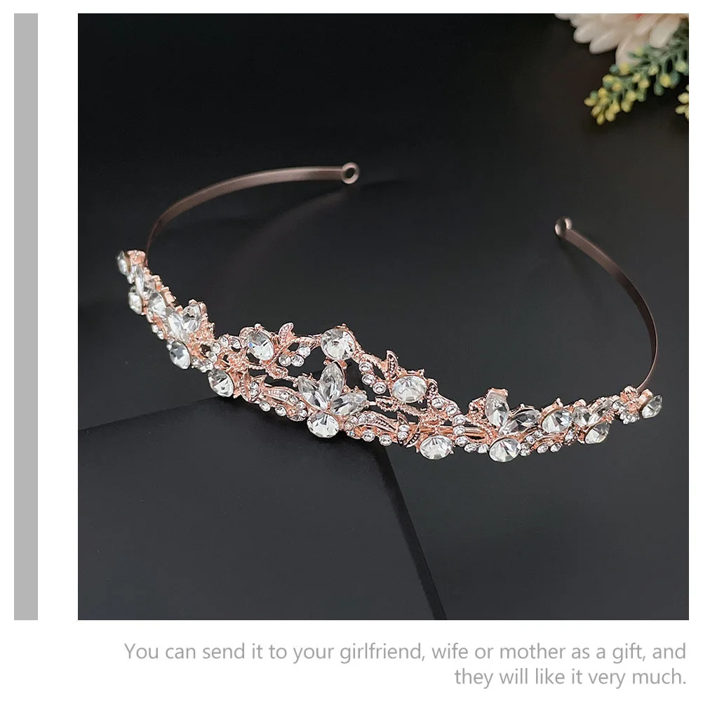 

Tiara Headband Premium Rhinestone Crown For Wedding Bride Party Photography Women Girl Hair Accessory