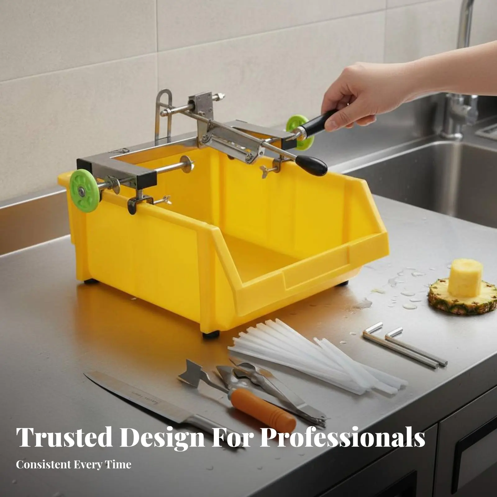 

Pineapple Peeling Tool Machine Comprehensive Set Professional Pineapple Peeling Tool Efficient Peeling Sturdy