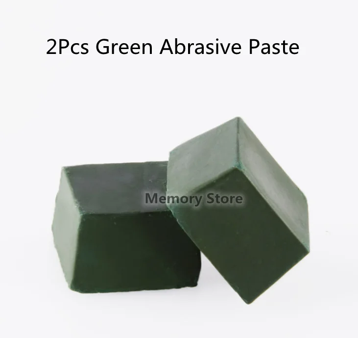 2Pcs Green Polishing Paste Alumina Fine Abrasive Green Buff Polishing Compound Metal Jewelry Polishing Compound Abrasive Paste