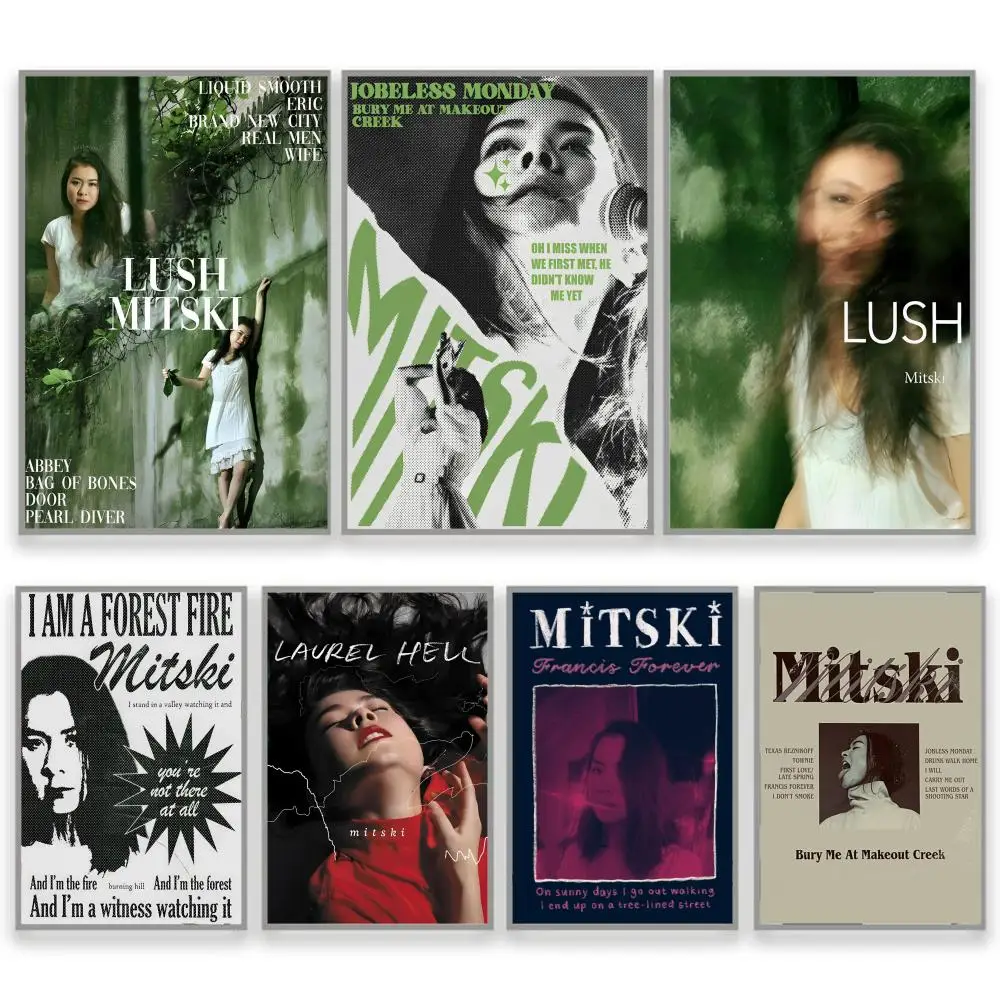 المغني M-Mitski V-V-Vintage المشارك HD أنيمي الساخن موضوع المغني/OST/فيلم مقاوم للماء الذاتي عصا ديكور المنزل