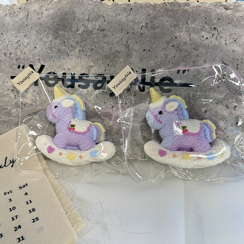 Handmade DIY: A beautiful rocking horse squishy toy.