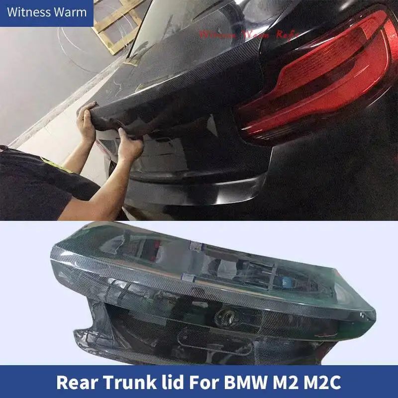 Pour BMW M2 F87 couvercle de coffre arrière en Fiber de carbone couvercle arrière en Fiber de carbone forgé/frp capot de coffre arrière 2015-2019