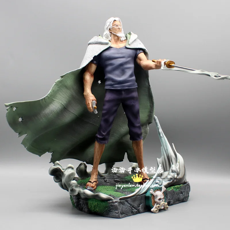 New 31cm One Piece Silvers Rayleigh Figure Gk Action Figure Dark King Figurine Pvc Statue Collection Model Toy Decoration Gift